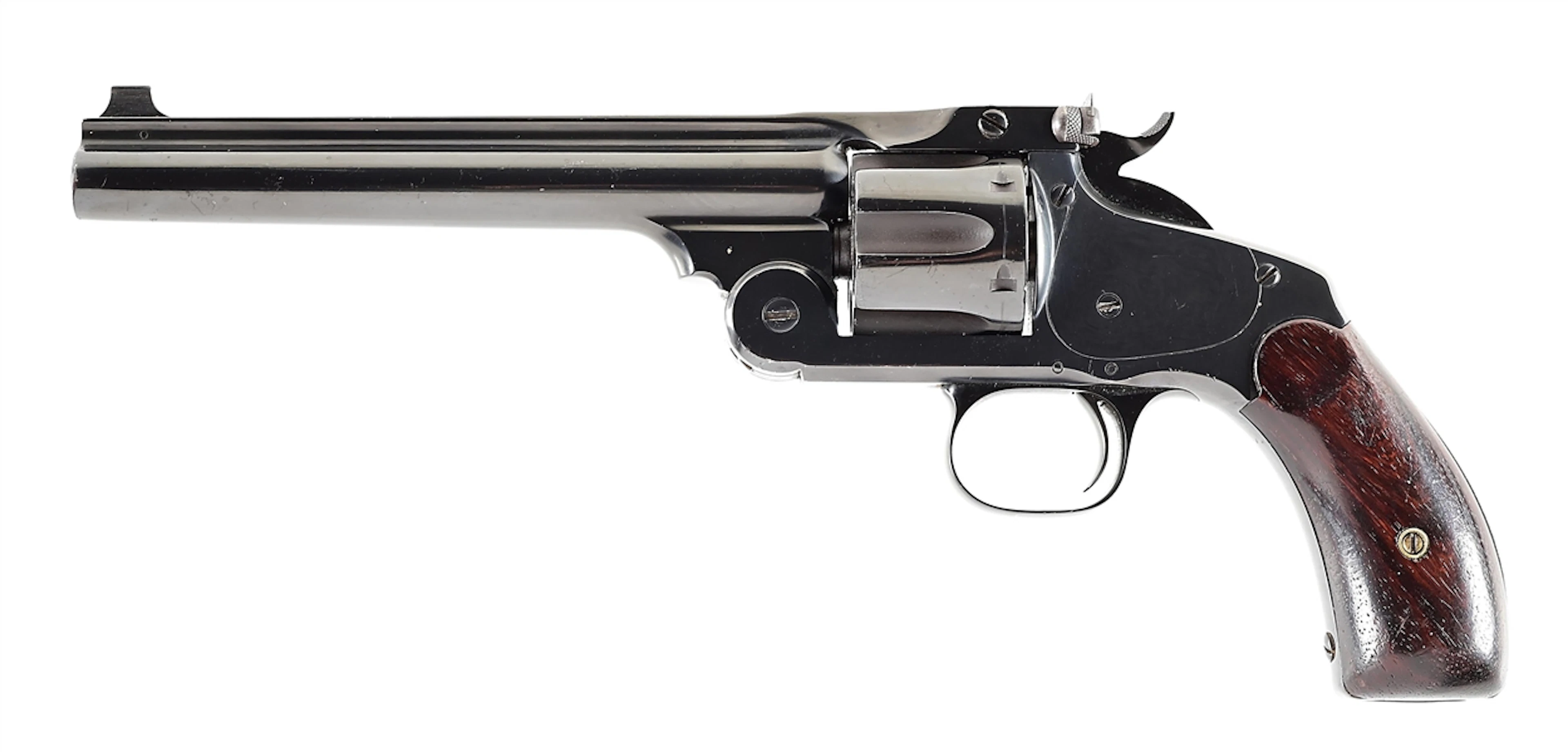 (A) SCARCE SMITH & WESSON NEW MODEL NO. 3 TARGET .38-44 SINGLE ACTION REVOLVER.