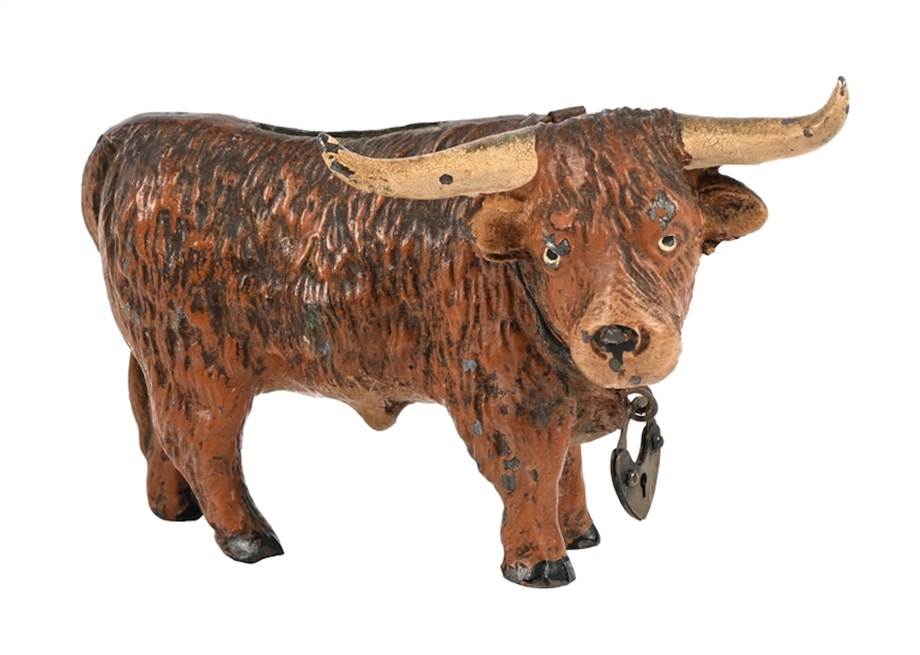 HIGHLAND BULL SPELTER STILL BANK