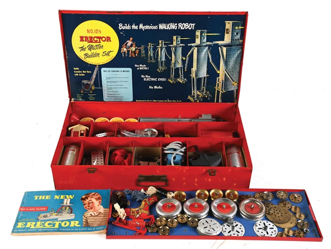 GILBERT ERECTOR SET NO. 12-1/2 THE MASTER BUILDER SET FOR THE MYSTERIOUS