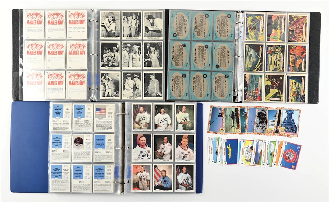 1965 MCHALES NAVY, 1958 TOPPS TARGET MOON & SPACE SHOTS TRADING CARDS
