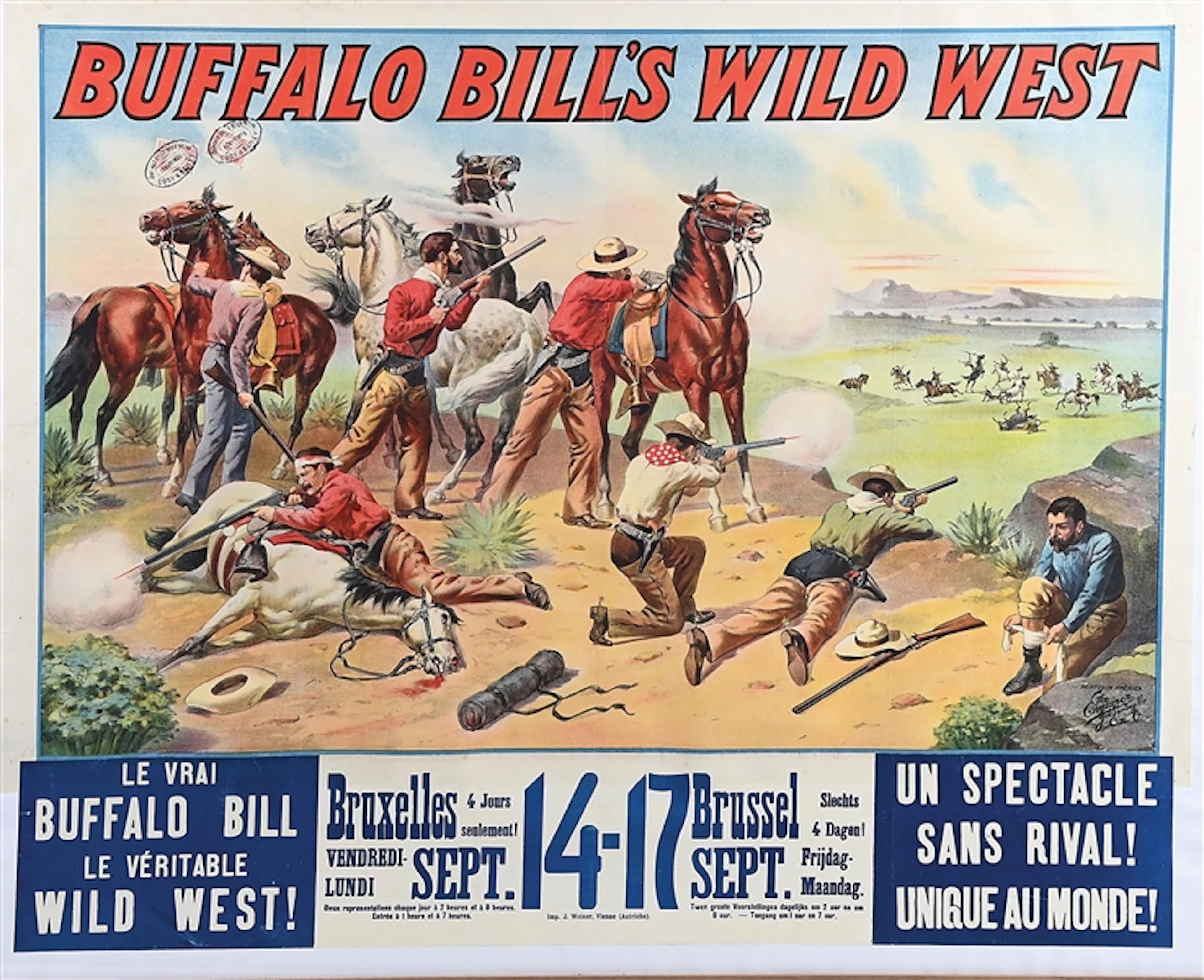BUFFALO BILL'S WILD WEST FRAMED POSTER