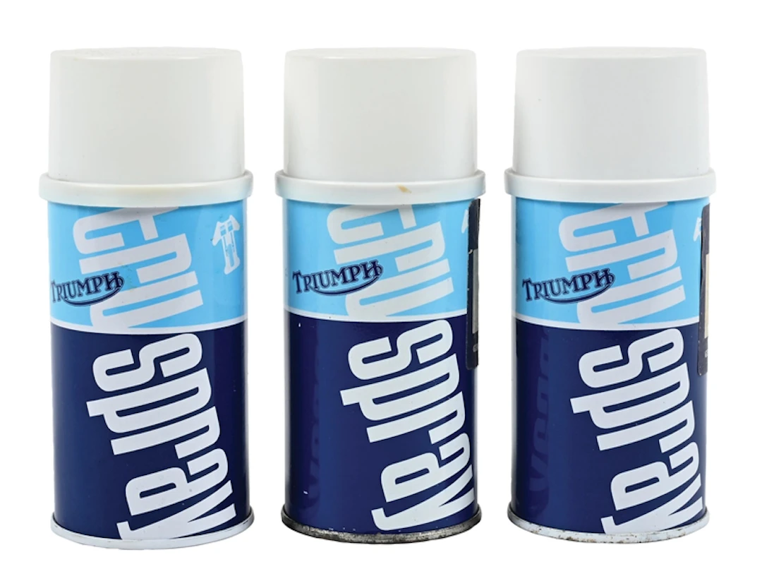 COLLECTION OF 3: TRIUMPH MOTORCYCLES TRU SPRAY PAINT CANS