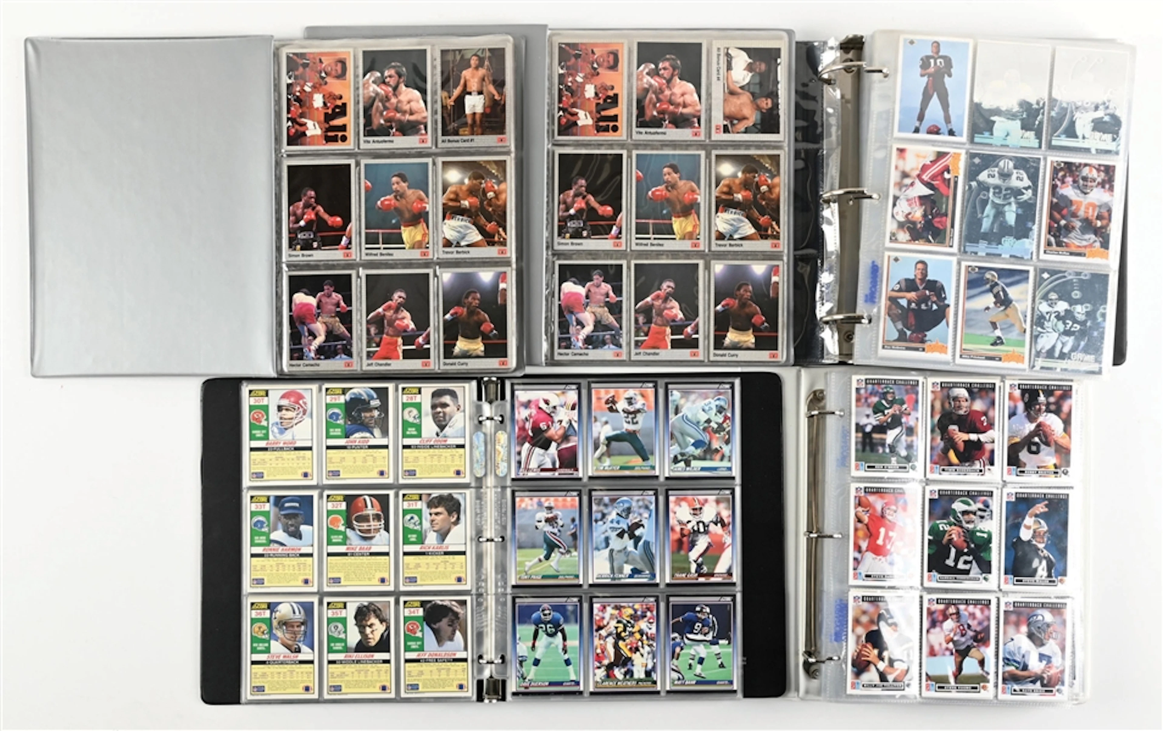 LARGE LOT OF FOOTBALL AND BOXING TRADING CARDS