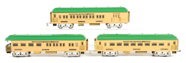 LOT OF 3: VARNEY & SIRUS AMERICAN FLYER 4380, 4381 & 4382 REPRO PASSENGER CARS