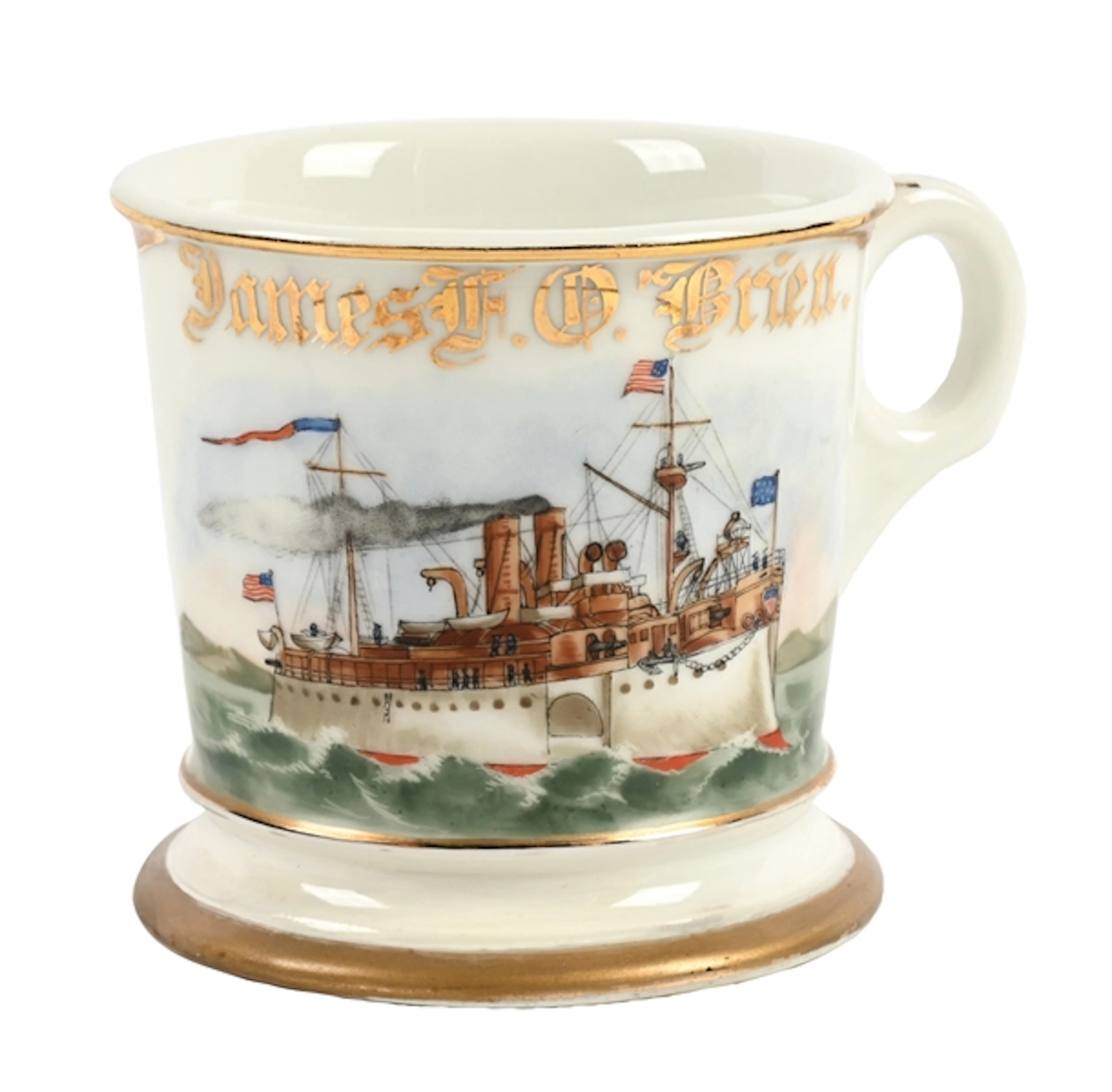 BATTLESHIP CAPTAIN'S SHAVING MUG