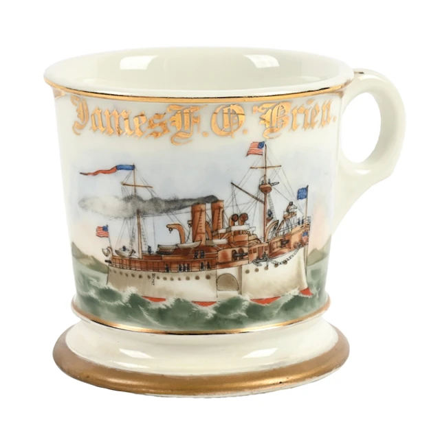 BATTLESHIP CAPTAIN'S SHAVING MUG