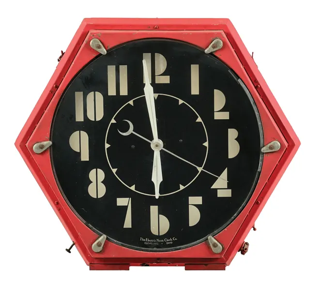 THE ELECTRIC NEON CLOCK CO., NEON CLOCK