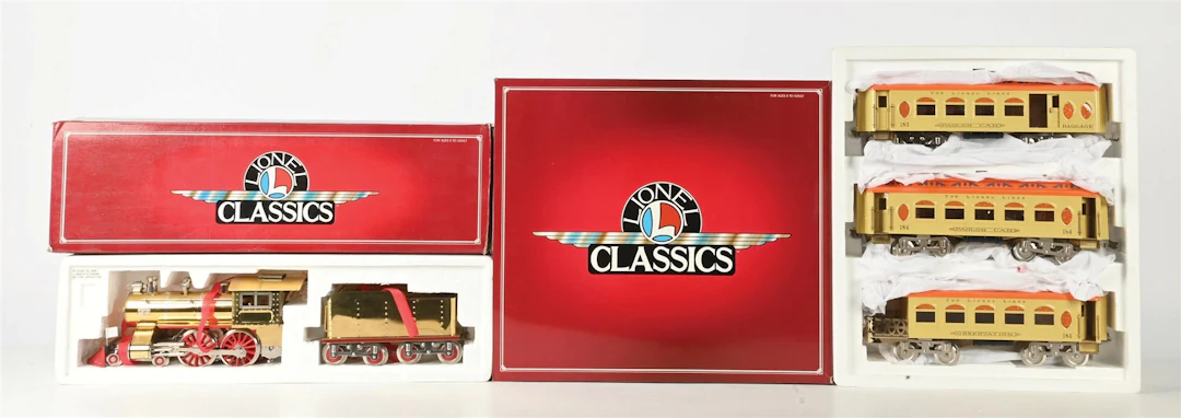 LIONEL CLASSICS STD. GAUGE OLD NO. 7 STEAM LOCOMOTIVE PASSENGER SET