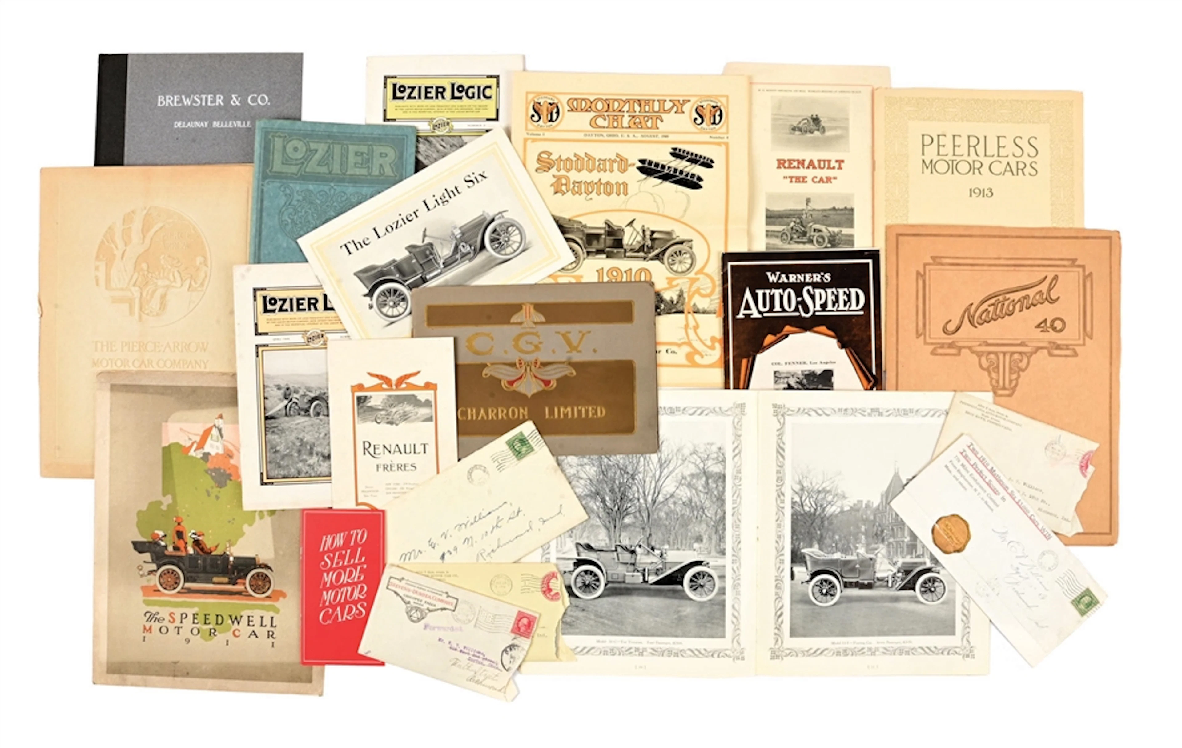 COLLECTION OF EARLY AUTOMOTIVE ADVERTISING BROCHURES FROM NATIONAL