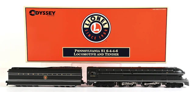 LIONEL O-GA. 6-38024 PENNSYLVANIA S1 6-4-4-6 STEAM LOCOMOTIVE AND TENDER