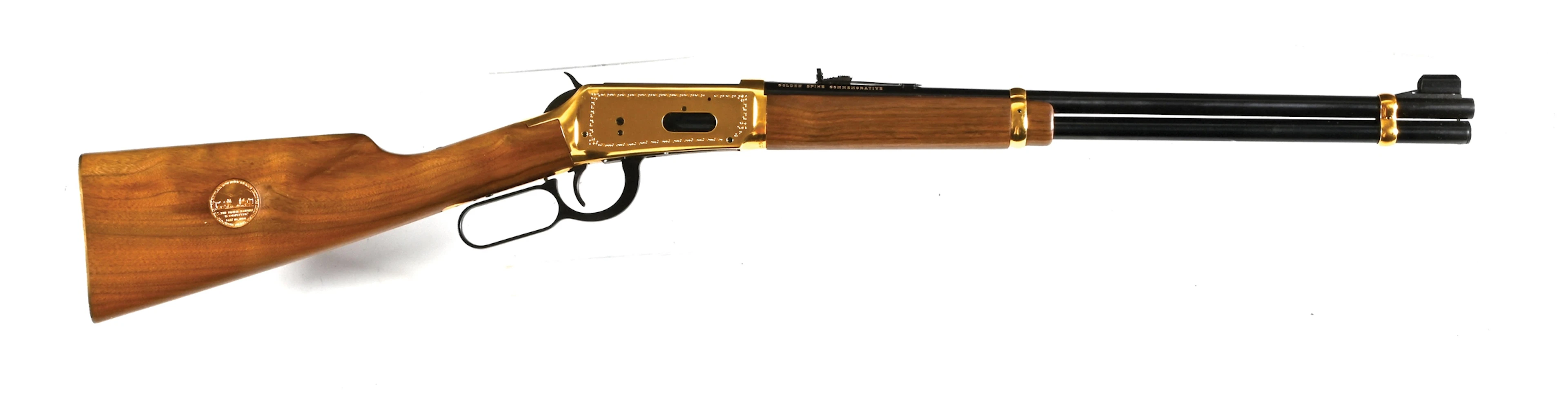 (C) WINCHESTER MODEL 1894 GOLDEN SPIKE COMMEMORATIVE LEVER ACTION
