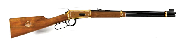 (C) WINCHESTER MODEL 1894 GOLDEN SPIKE COMMEMORATIVE LEVER ACTION