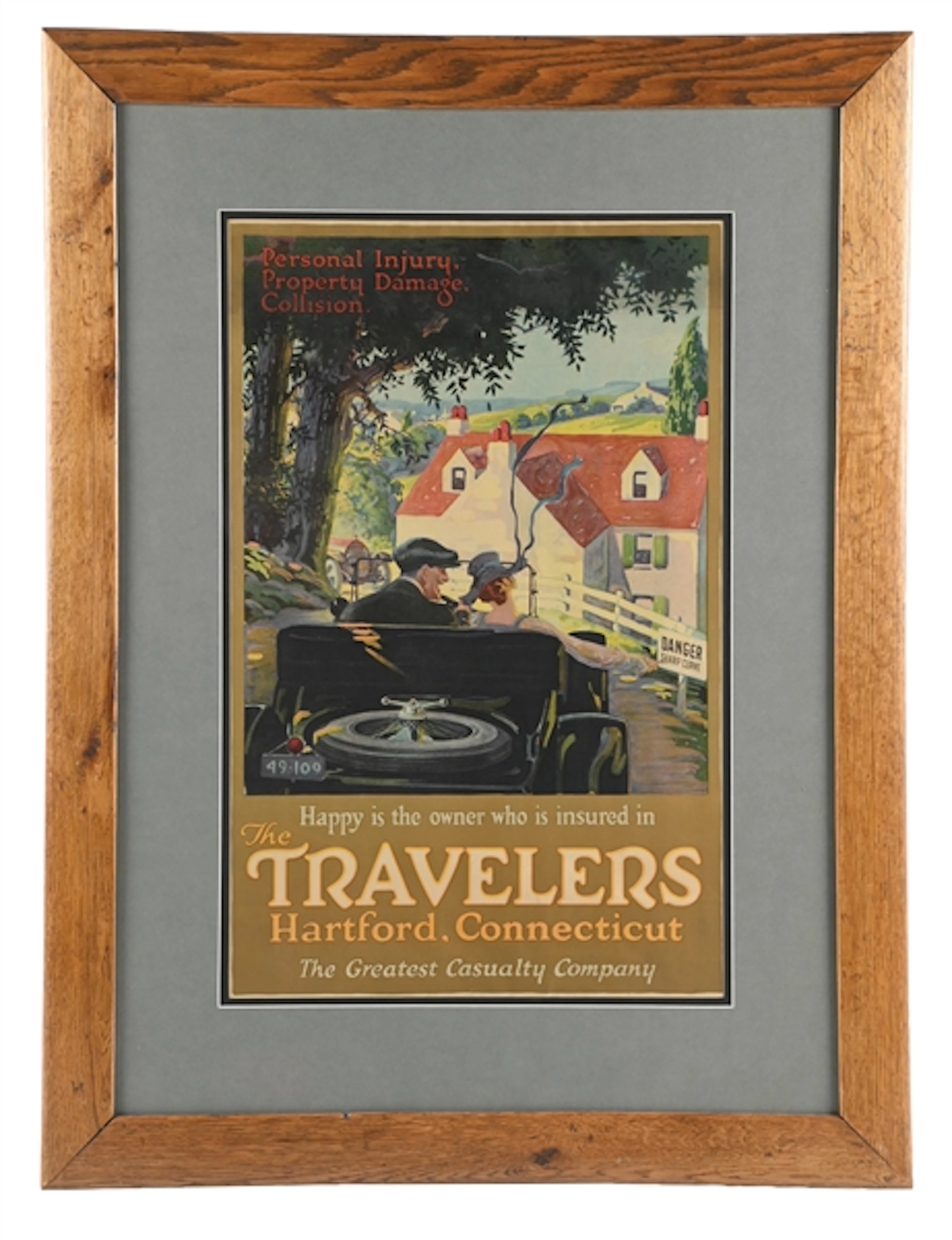 ADVERTISING POSTER FOR THE TRAVELERS INSURANCE CO.