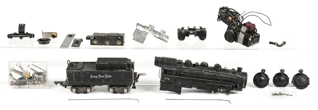 PRE-WAR AMERICAN FLYER O-GA. NO. 574 NICKEL PLATE ROAD 0-8-0 STEAM