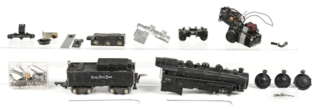 PRE-WAR AMERICAN FLYER O-GA. NO. 574 NICKEL PLATE ROAD 0-8-0 STEAM