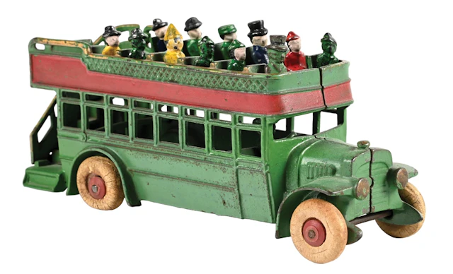 KENTON HARDWARE CO. CAST IRON DOUBLE DECKER BUS
