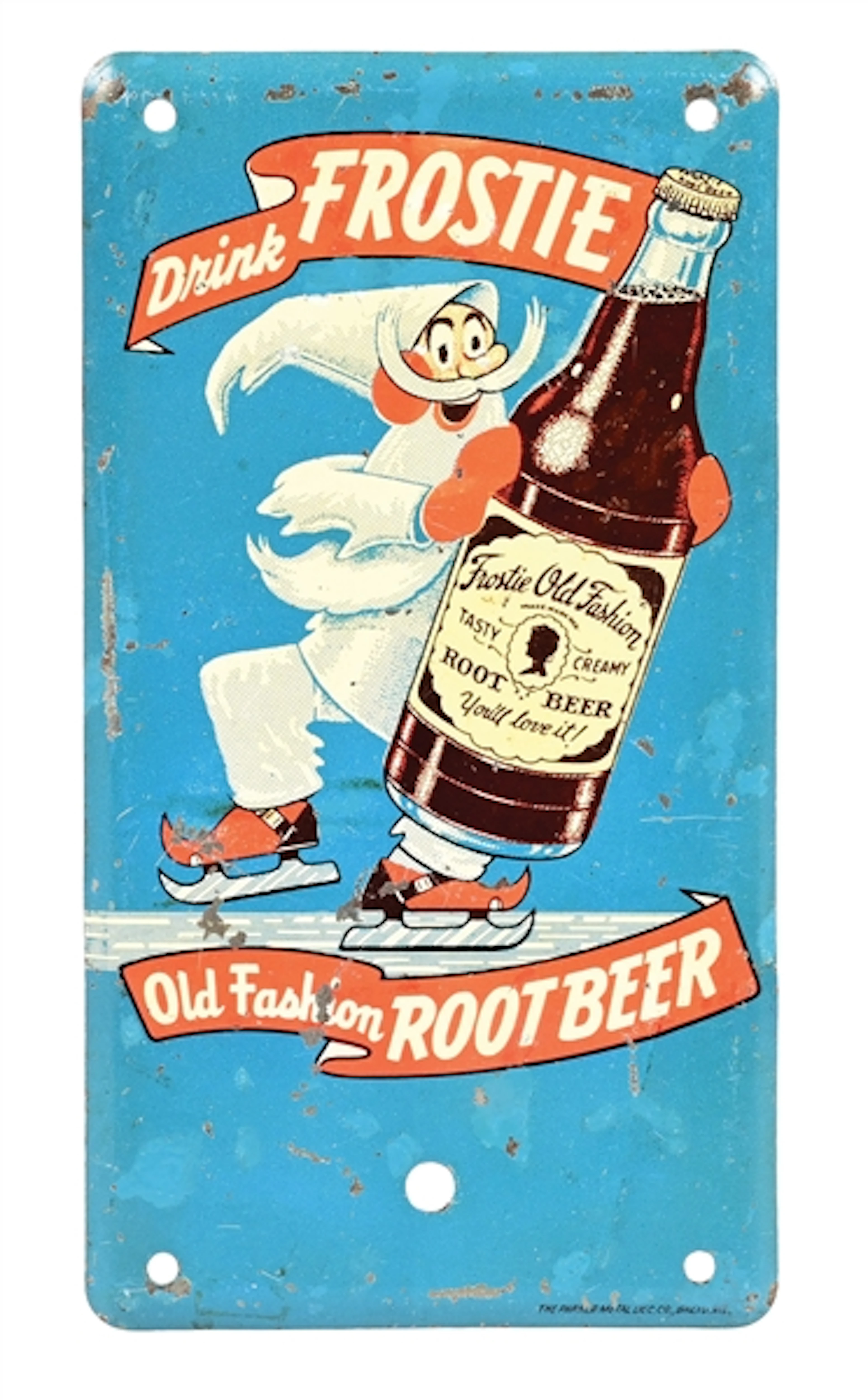 DRINK FROSTIE ROOT BEER TIN SIGN