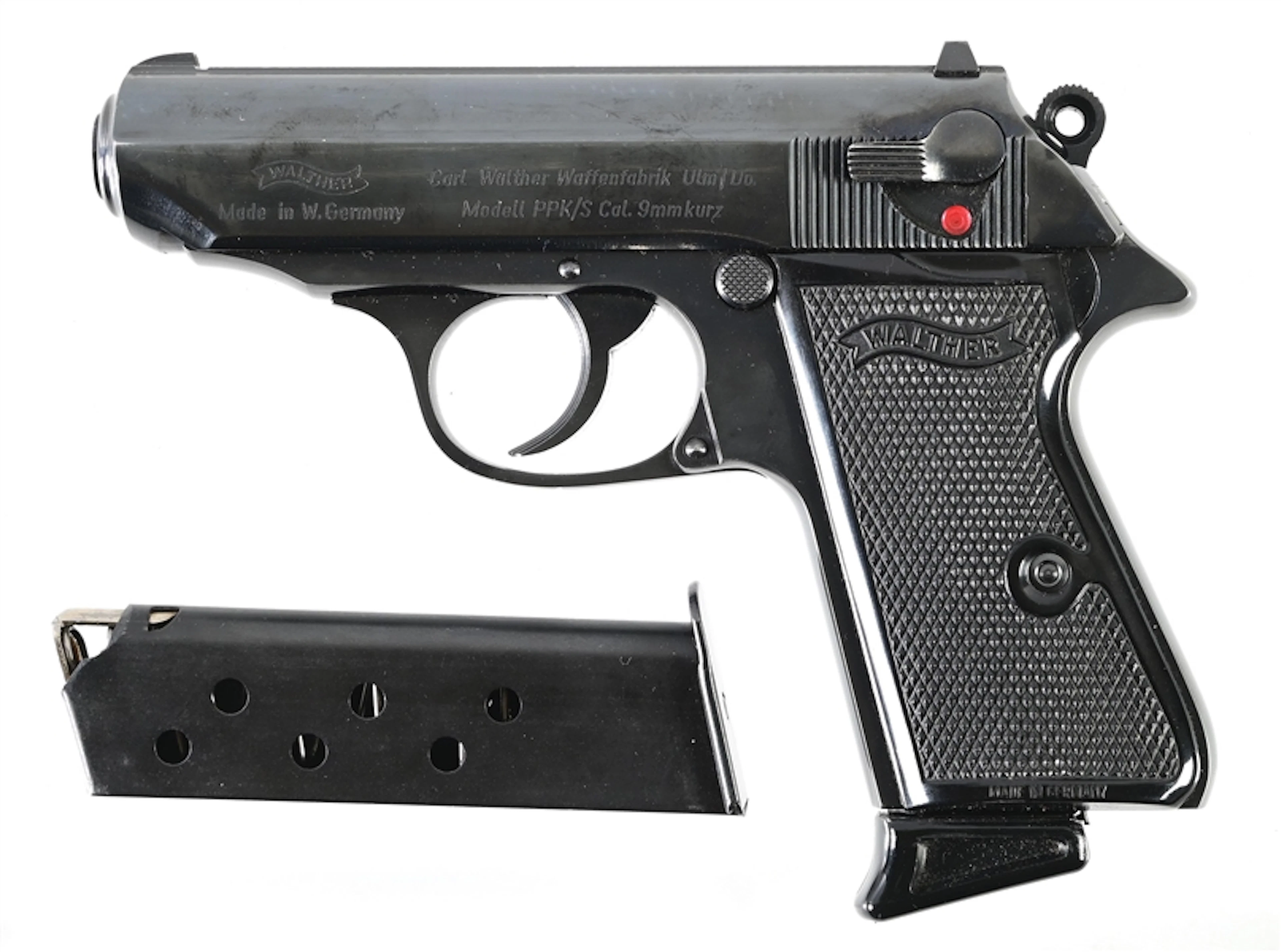 (C) INTERARMS WEST GERMAN WALTHER PPK/S .380 SEMI-AUTOMATIC PISTOL.