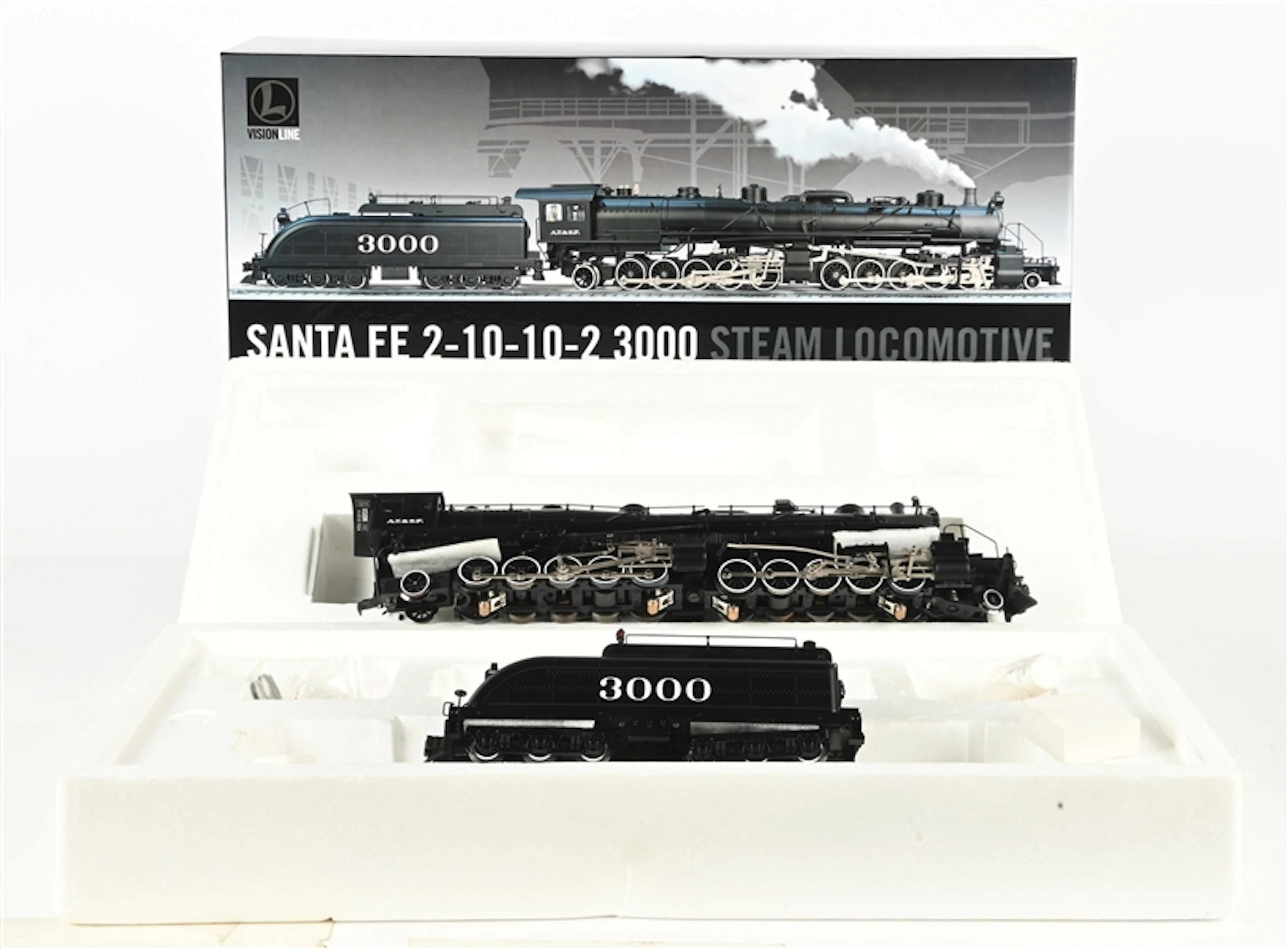 MODERN ERA LIONEL O-GA. VISION LINE NO. 6-11155 SANTA FE 2-10-10-2