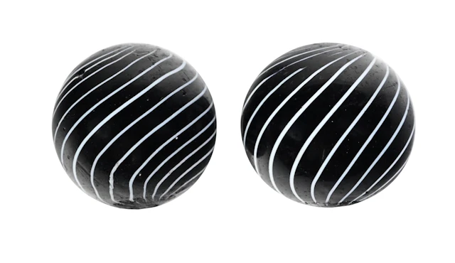 LOT OF 2: PAIR OF BLACK CLAMBROTHS