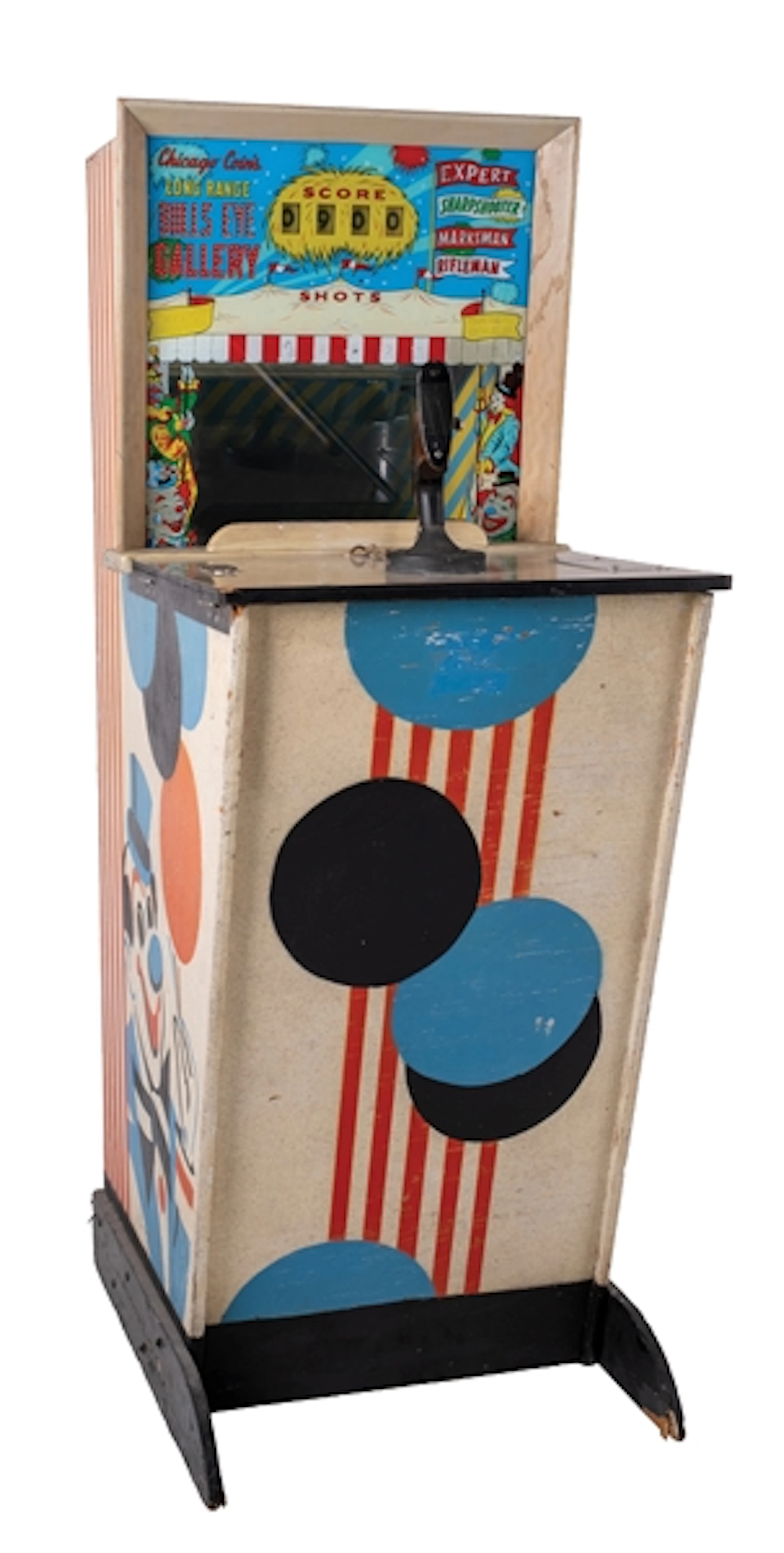 10¢ CHICAGO COIN LONG RANGE BULLS EYE RIFLE ARCADE GAME