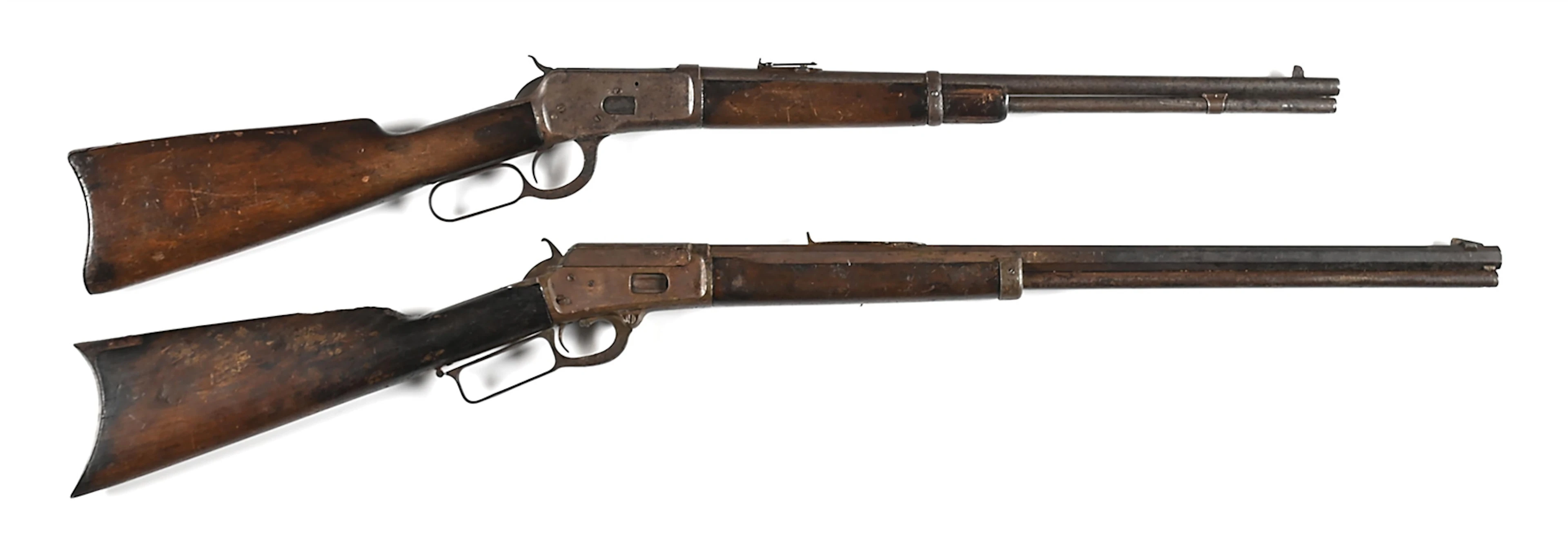 (C&A) A PAIR OF WILD WEST SHOW ATTRIBUTED MARLIN & WINCHESTER LEVER ACTIONS.