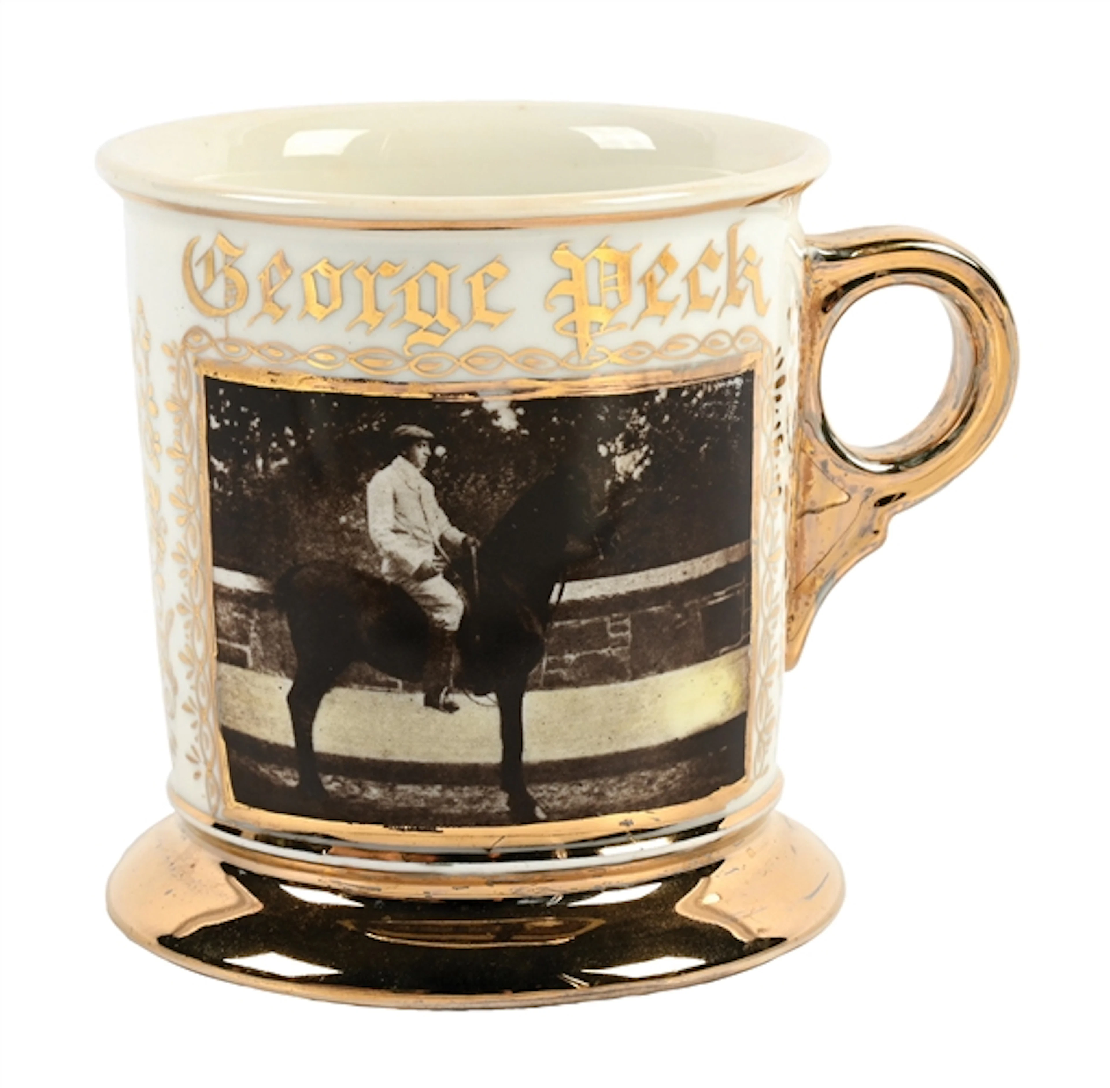 PHOTOGRAPHIC JOCKEY SHAVING MUG