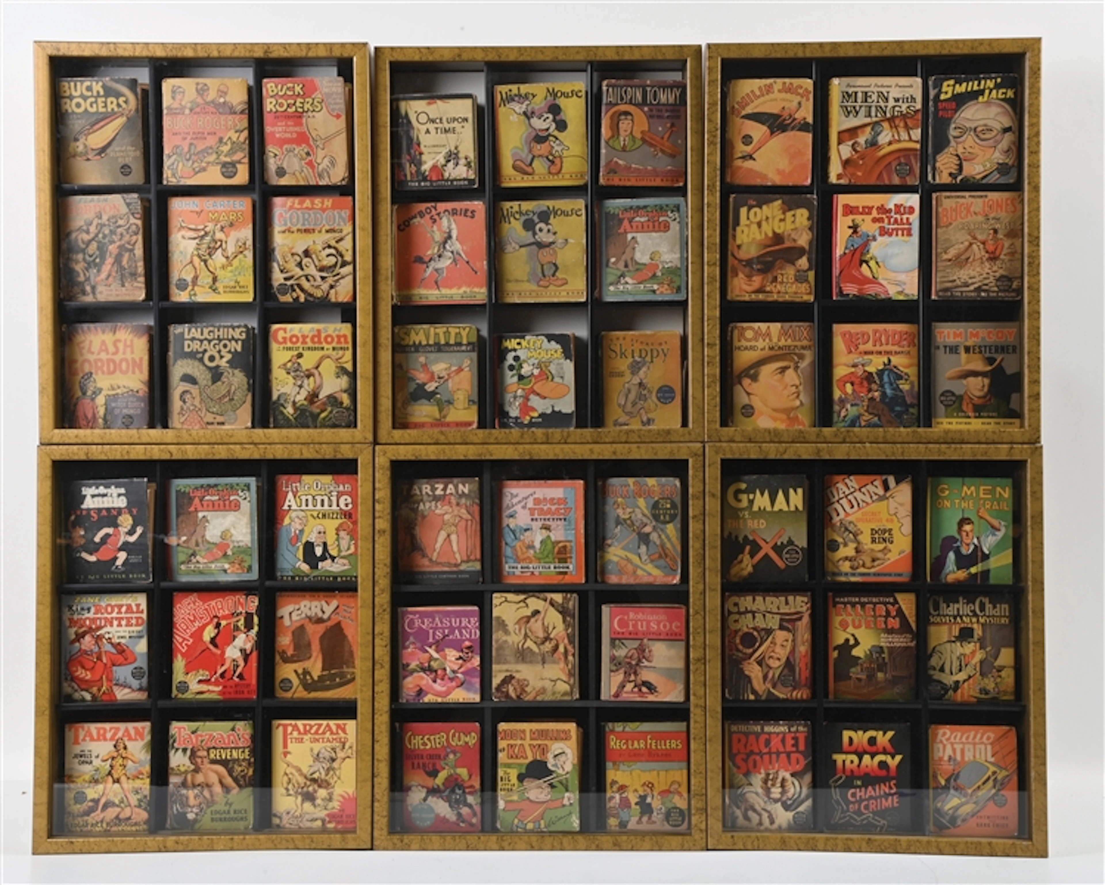 COLLECTION OF 54: VARIOUS VINTAGE CHILDREN'S LITTLE BIG BOOKS IN 6