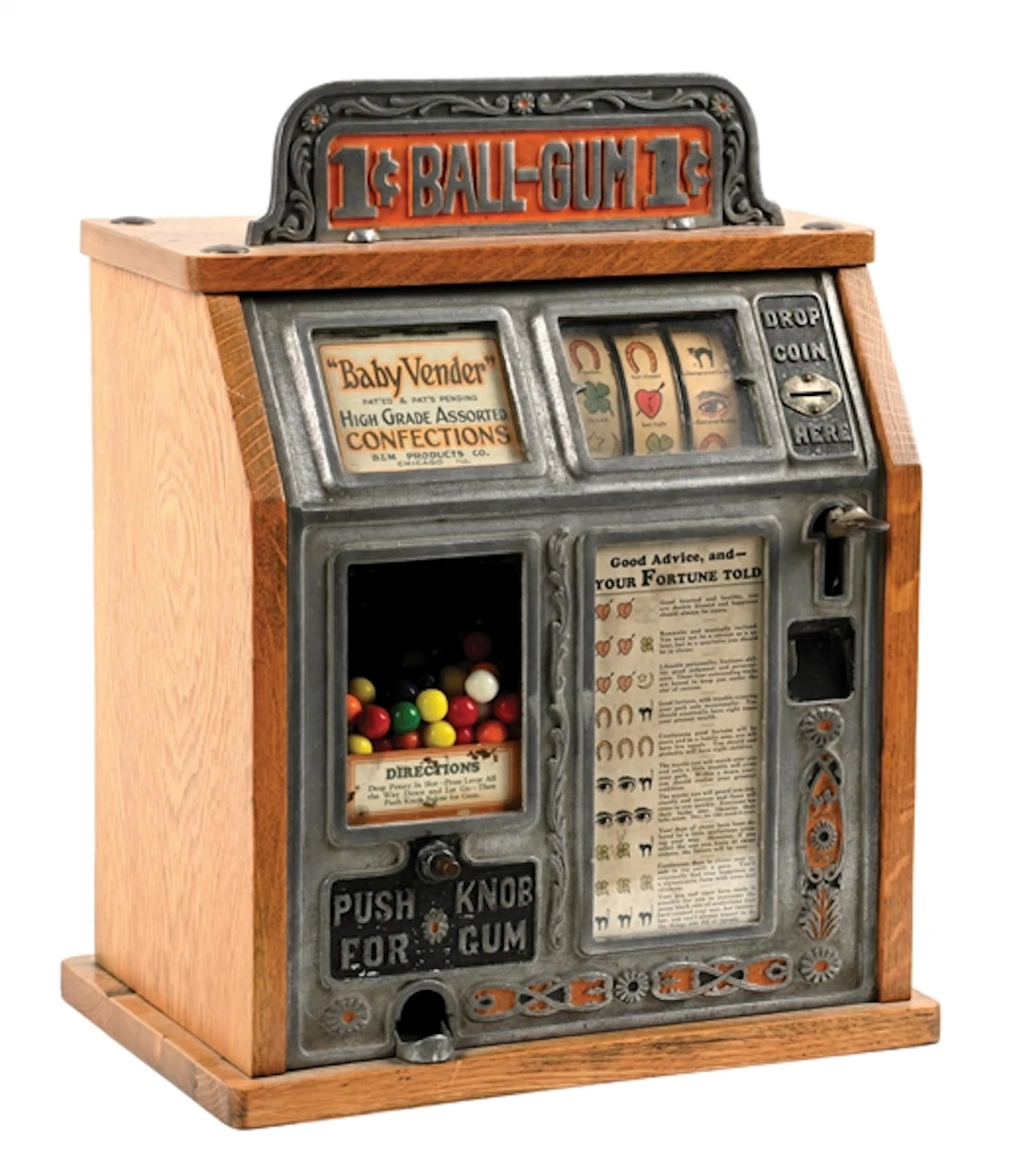 1¢ BURNHAM & MILLS "BABY VENDER" TRADE STIMULATOR