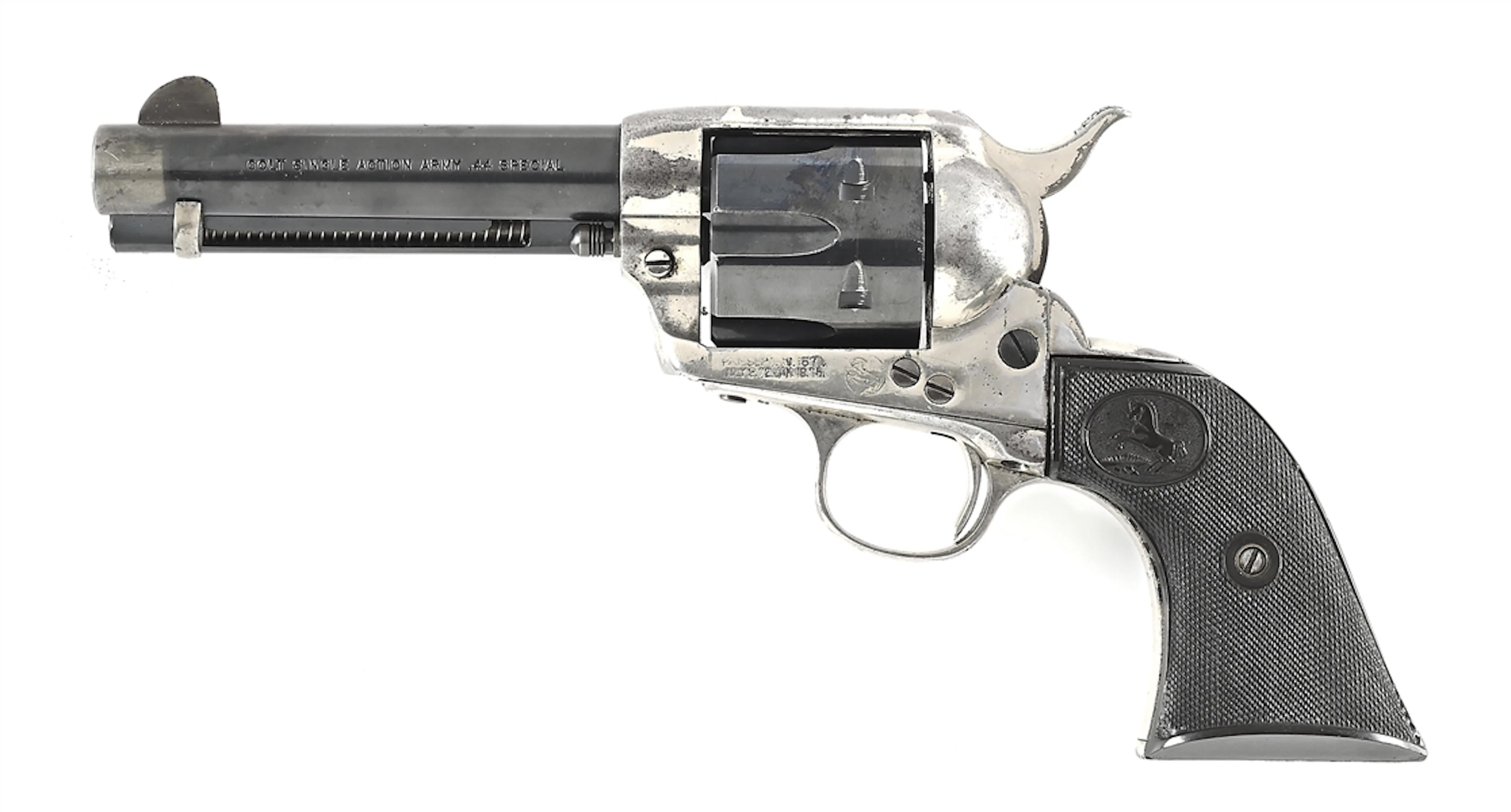 (C) COLT SINGLE ACTION ARMY .44 SPECIAL REVOLVER.