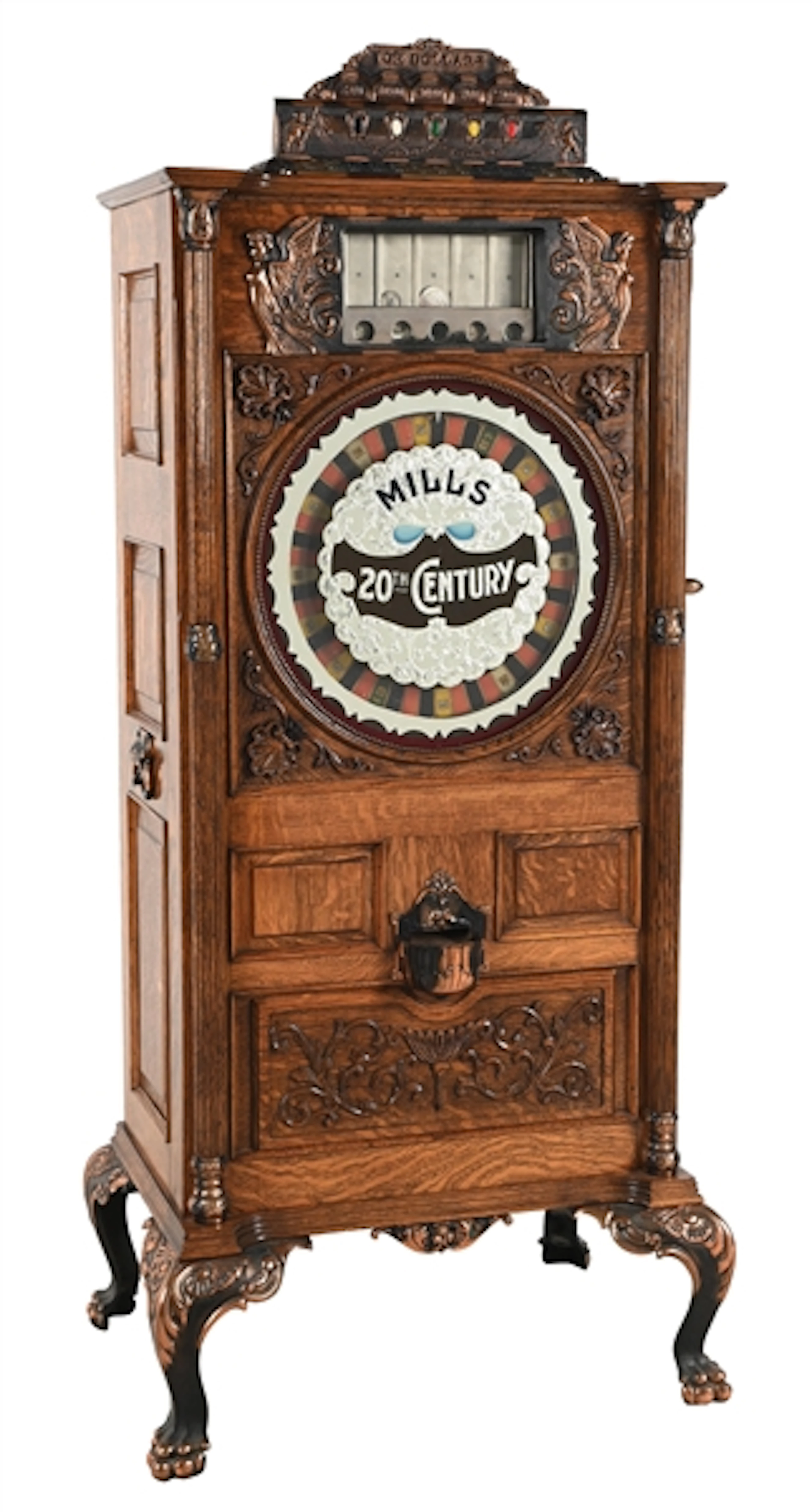 MILLS NOVELTY CO. “20TH CENTURY” ONE DOLLAR UPRIGHT SLOT MACHINE