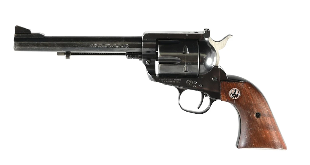 (C) EARLY RUGER BLACKHAWK FLAT TOP SINGLE ACTION REVOLVER.