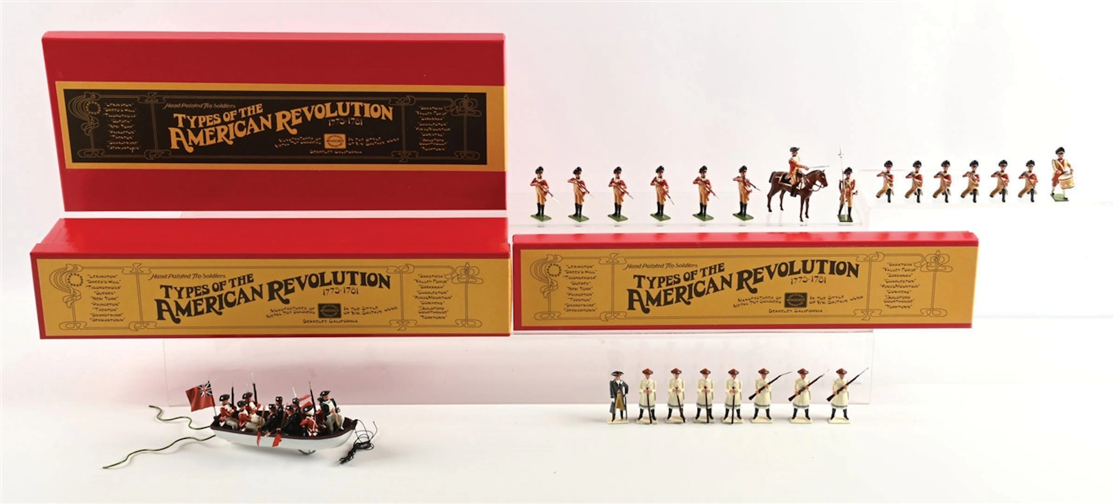 LOT OF 3: WM. HOCKER TYPES OF THE AMERICAN REVOLUTION SETS IN BOXES