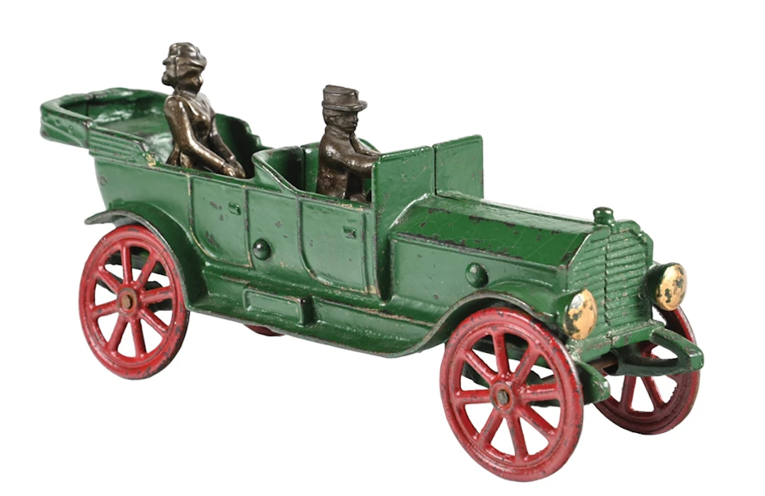 A.C. WILLIAMS CO. GREEN CAST IRON TOURING CAR