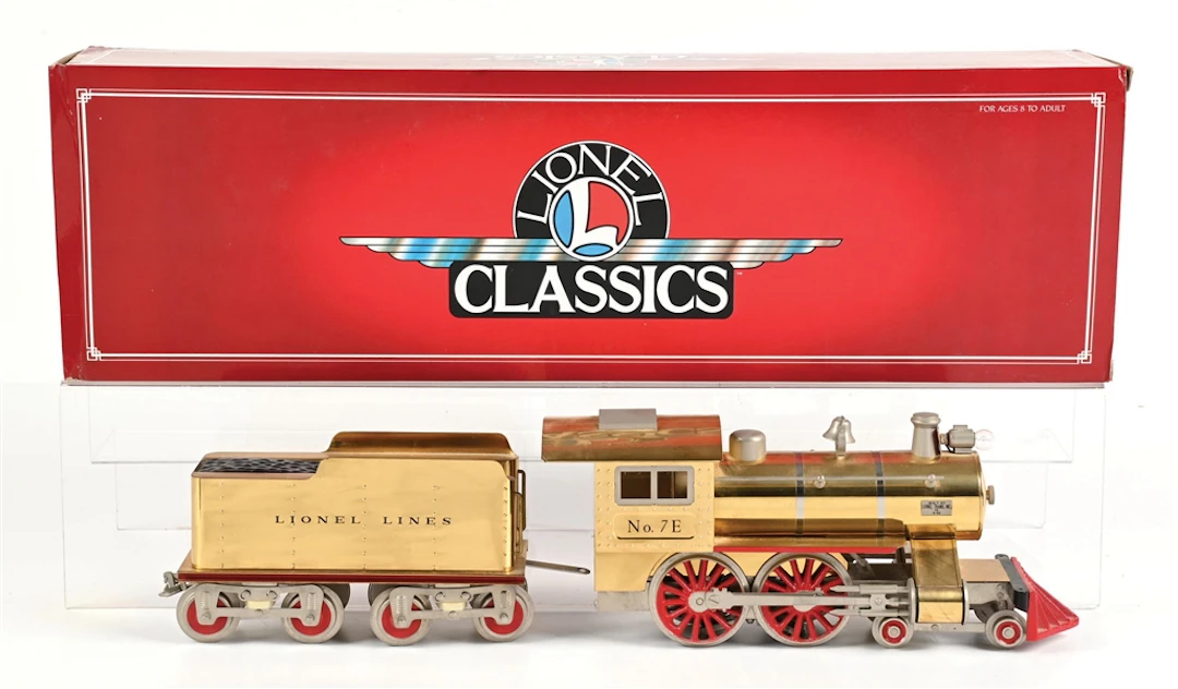 LOT OF 3: LIONEL CLASSICS STD-GA. 7E STEAM LOCO & TENDER WITH BOX