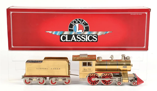 LOT OF 3: LIONEL CLASSICS STD-GA. 7E STEAM LOCO & TENDER WITH BOX