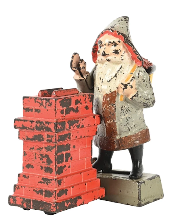SHEPARD HARDWARE CO. SANTA CLAUS AT THE CHIMNEY MECHANICAL BANK
