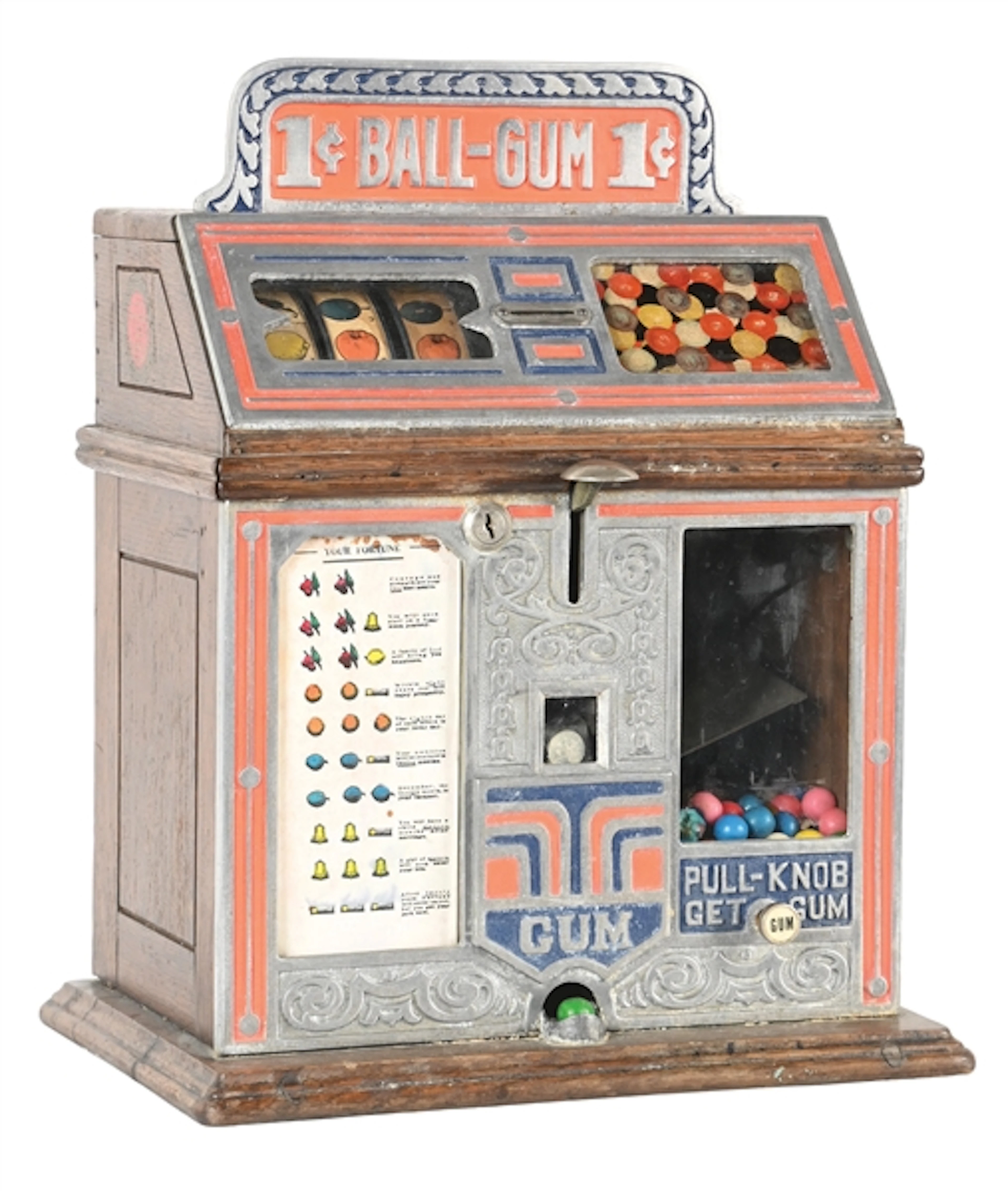 1¢ SUPERIOR CONFECTION CO. BALL GUM TRADE STIMULATOR