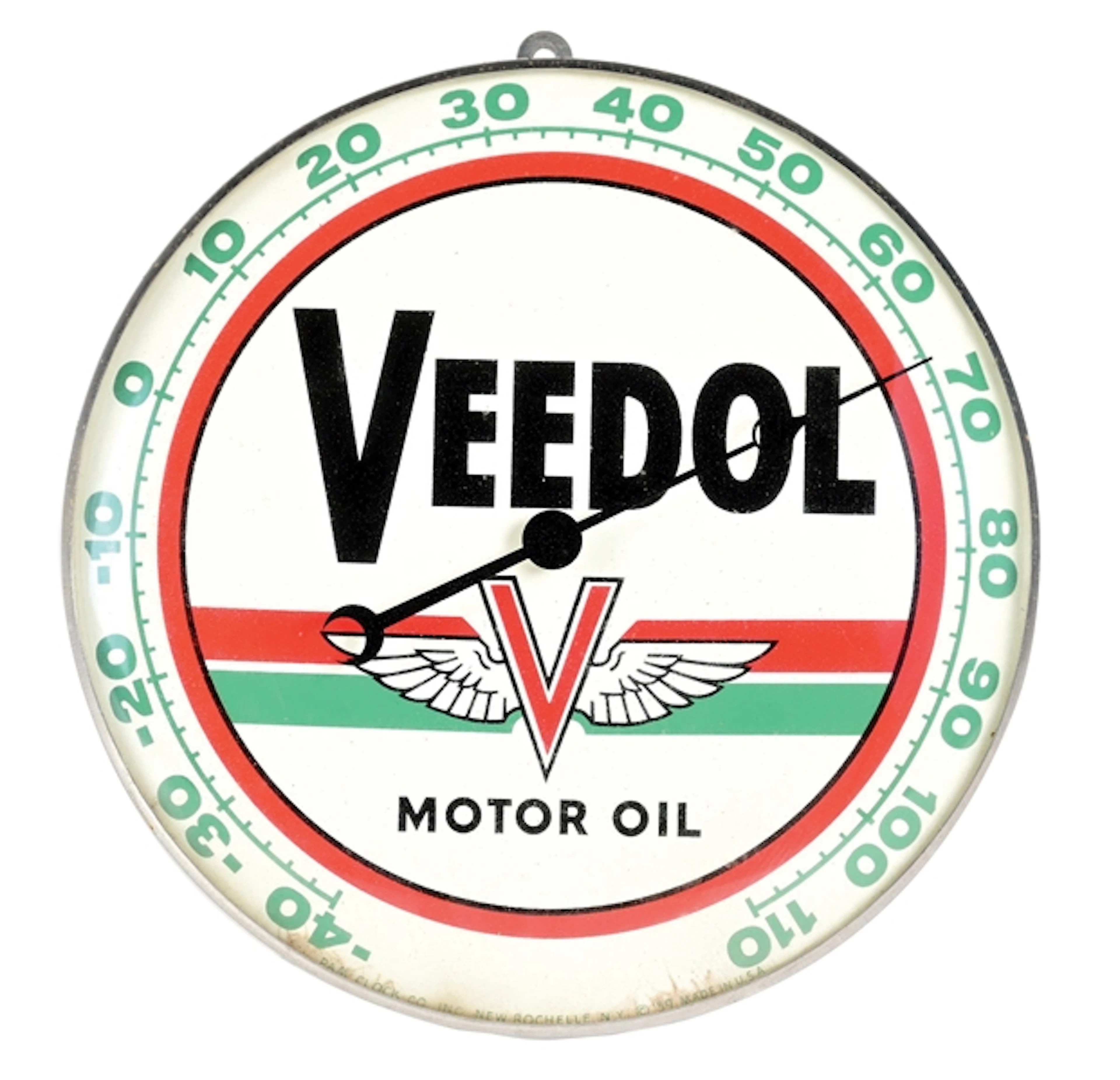 VEEDOL MOTOR OIL SERVICE STATION THERMOMETER