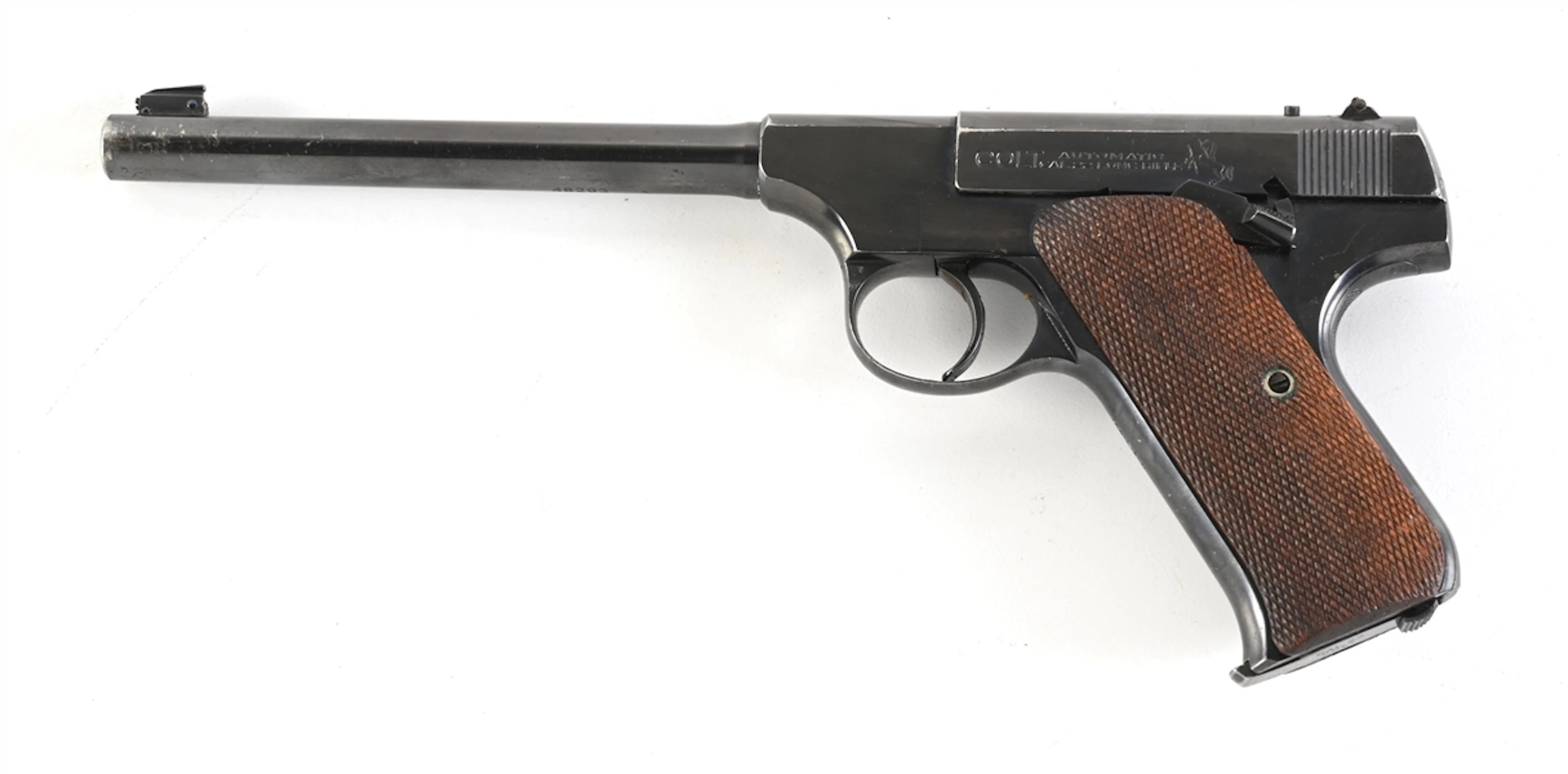 (C) COLT PRE WOODSMAN SEMI AUTOMATIC TARGET PISTOL
