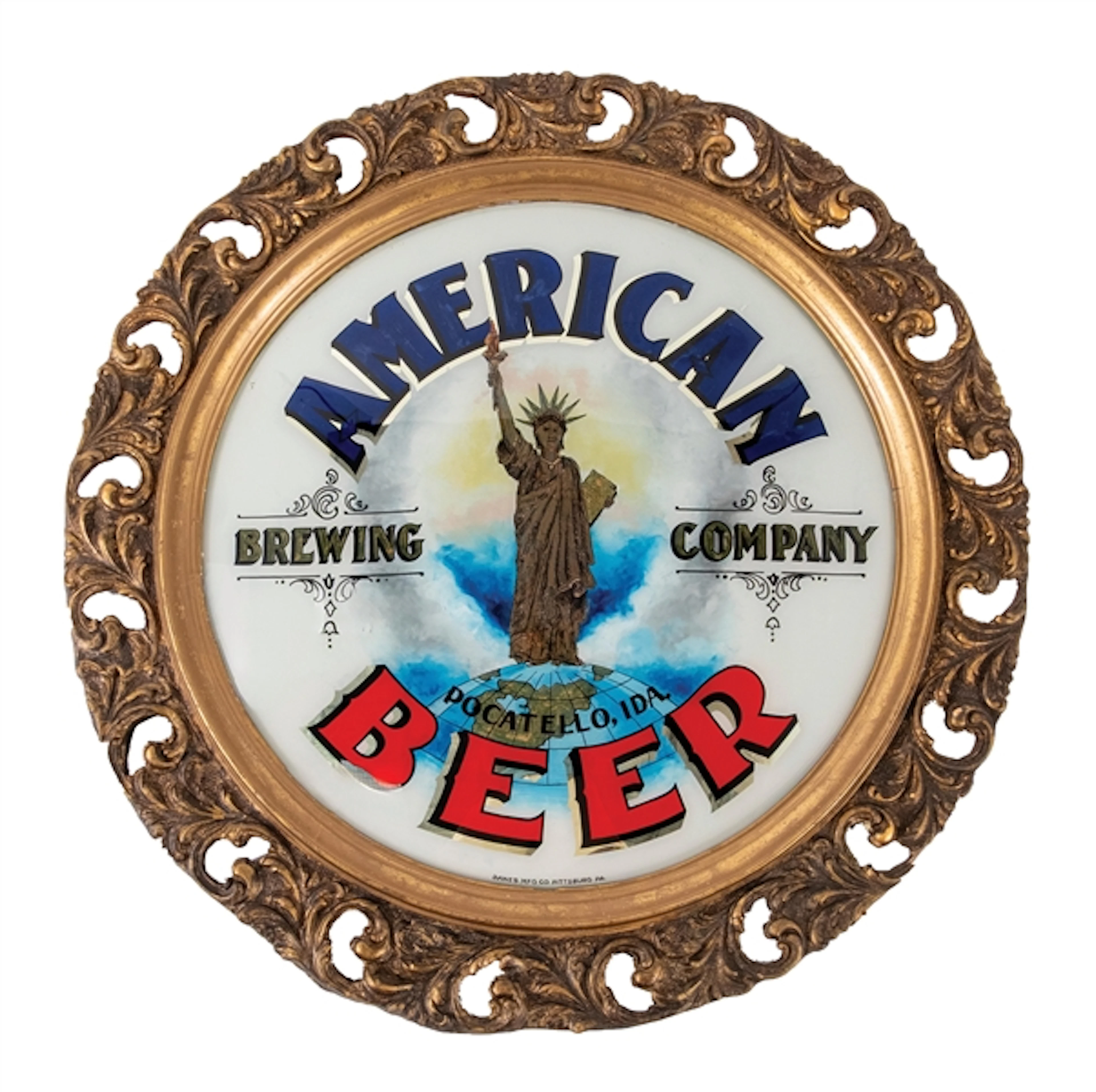 AMERICAN BREWING COMPANY BREWERY ADVERTISING SIGN