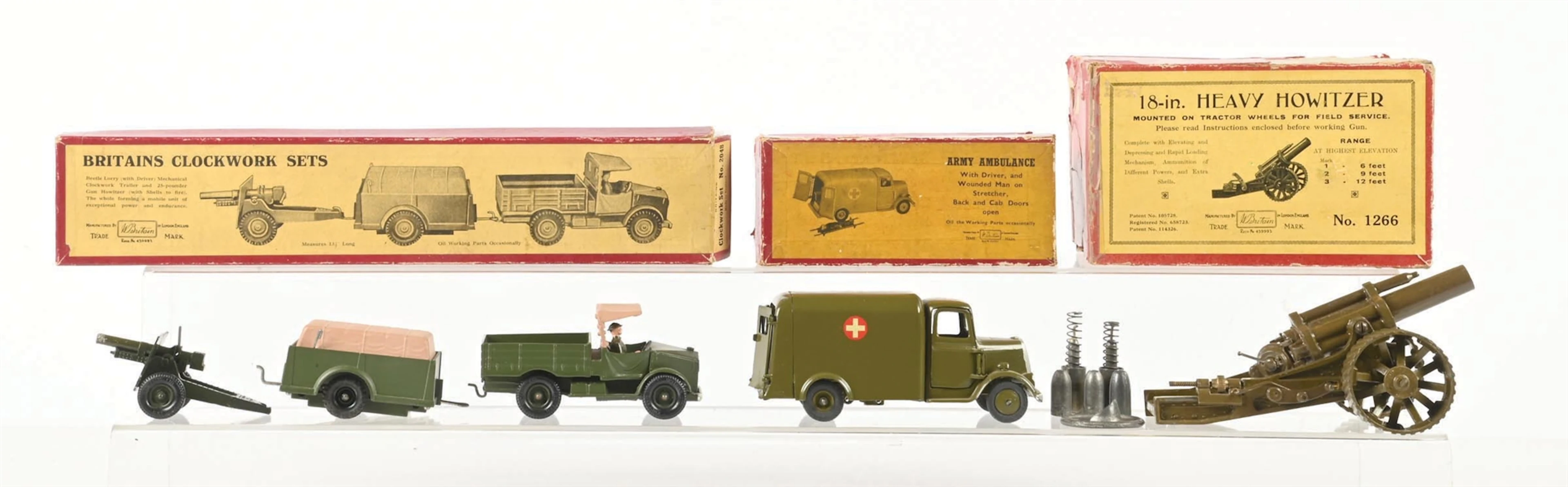 LOT OF 3: W. BRITAINS SETS IN BOXES