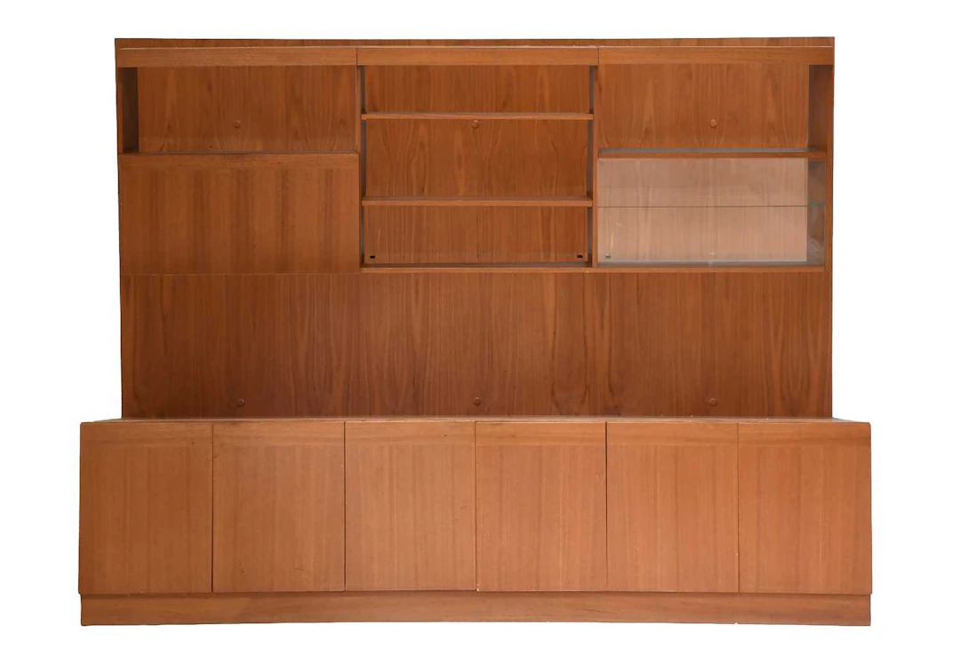 A Mid-Century Teak Wall Unit