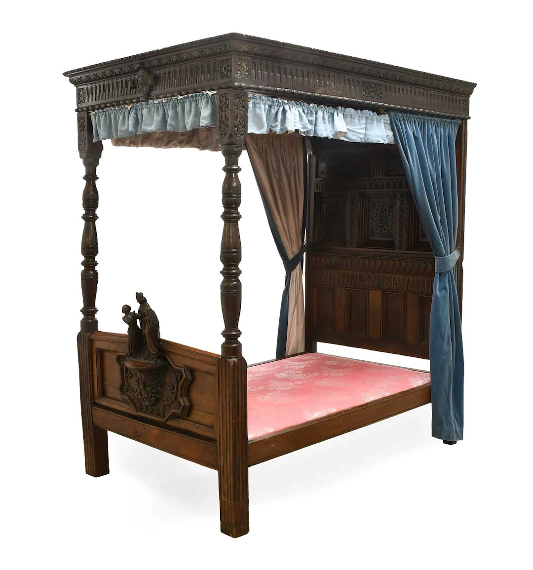 An Oak Four-Poster Bedstead