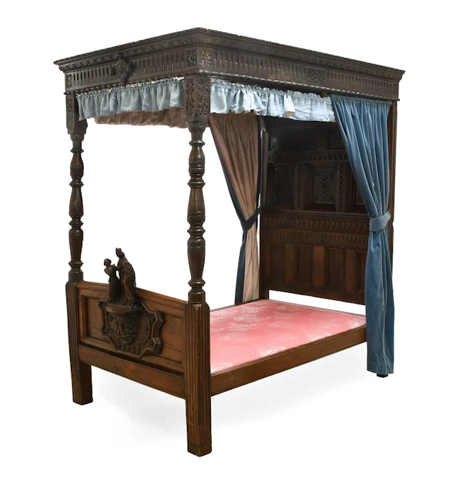 An Oak Four-Poster Bedstead