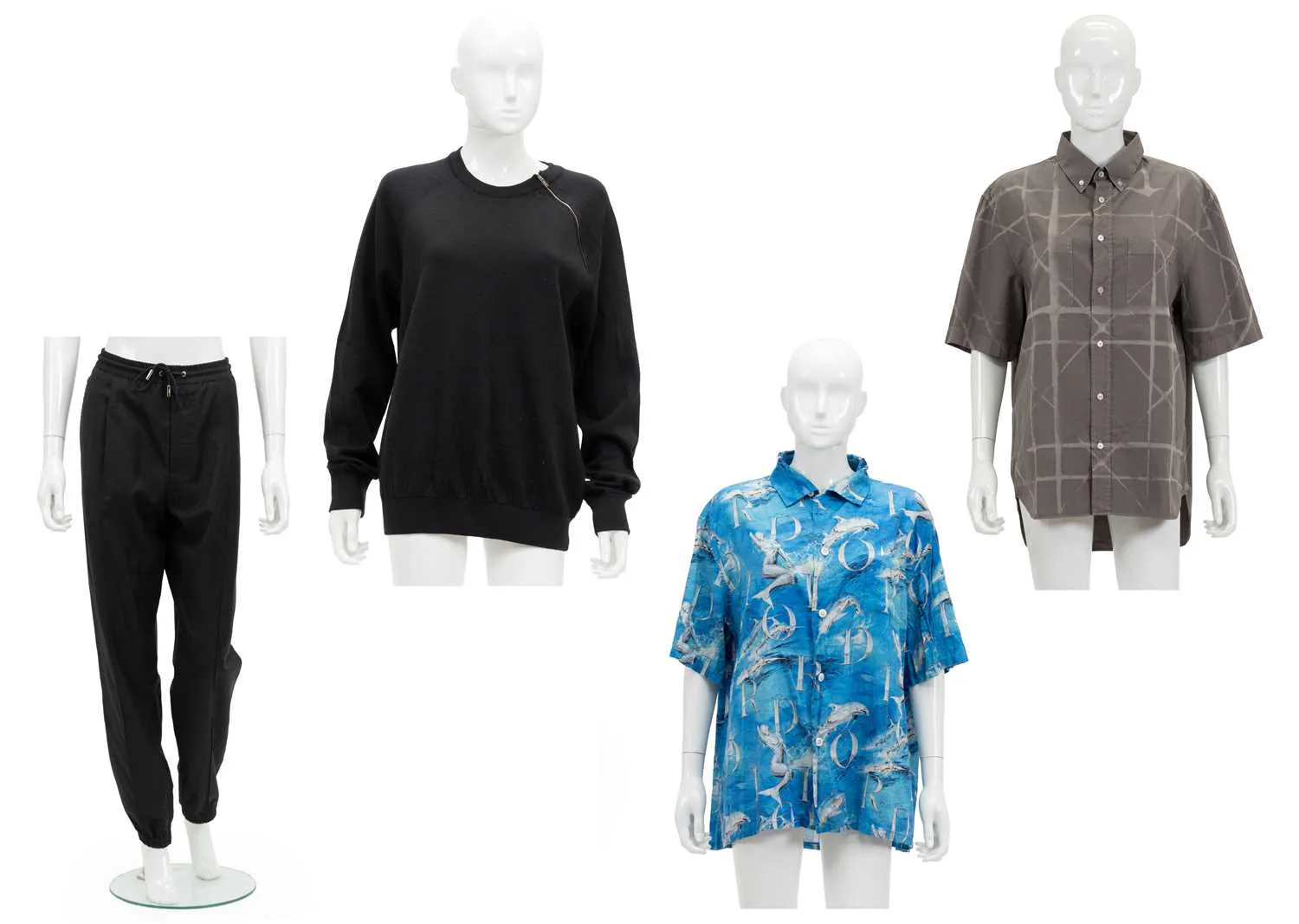 Dior Homme x Sorayama Collection Blue Cotton Shirt, Fall 2019, Dior