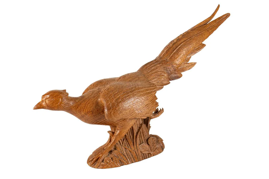Workshop of Robert Mouseman Thompson (Kilburn): An English Oak Pheasant