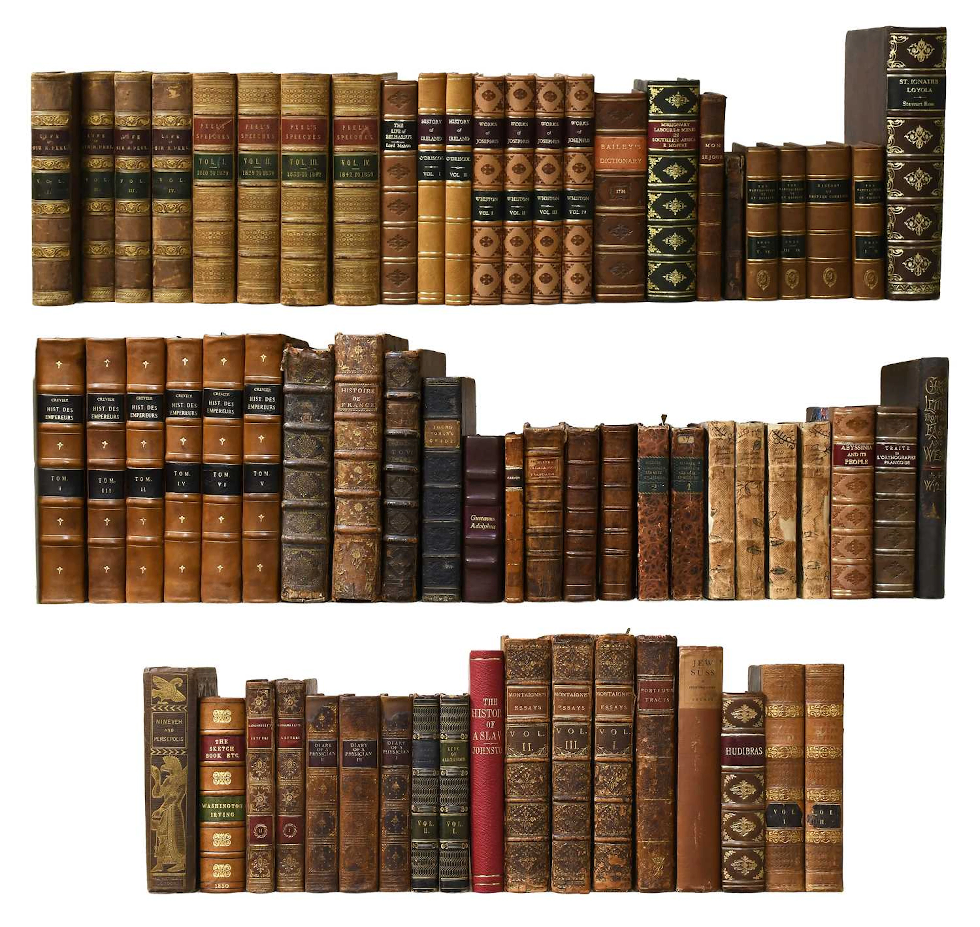 Bindings. Hotten (John Camden, editor), Bailey (N.), Moffat (Robert)