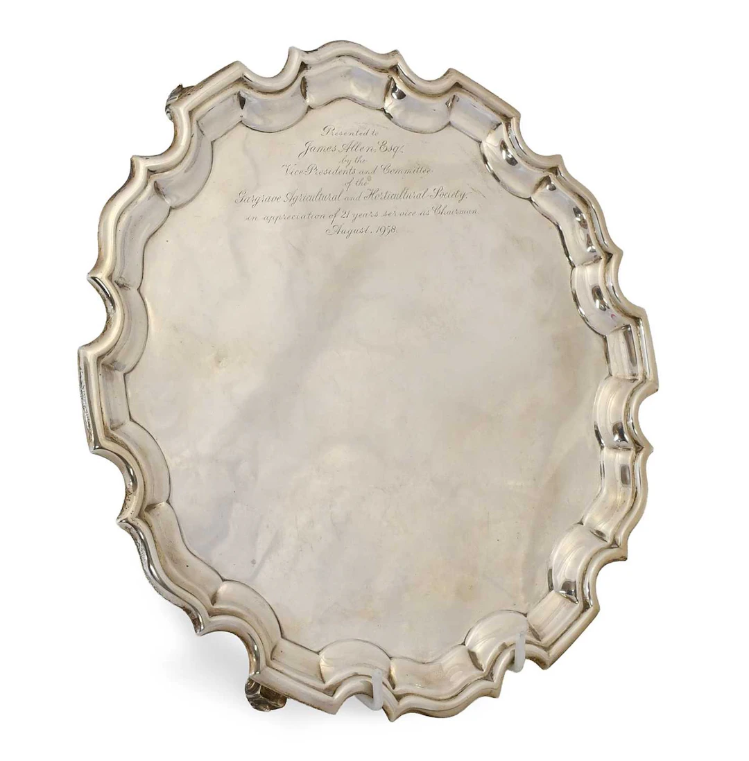 A George V Silver Salver, by Henry Wigfull, Sheffield, 1912