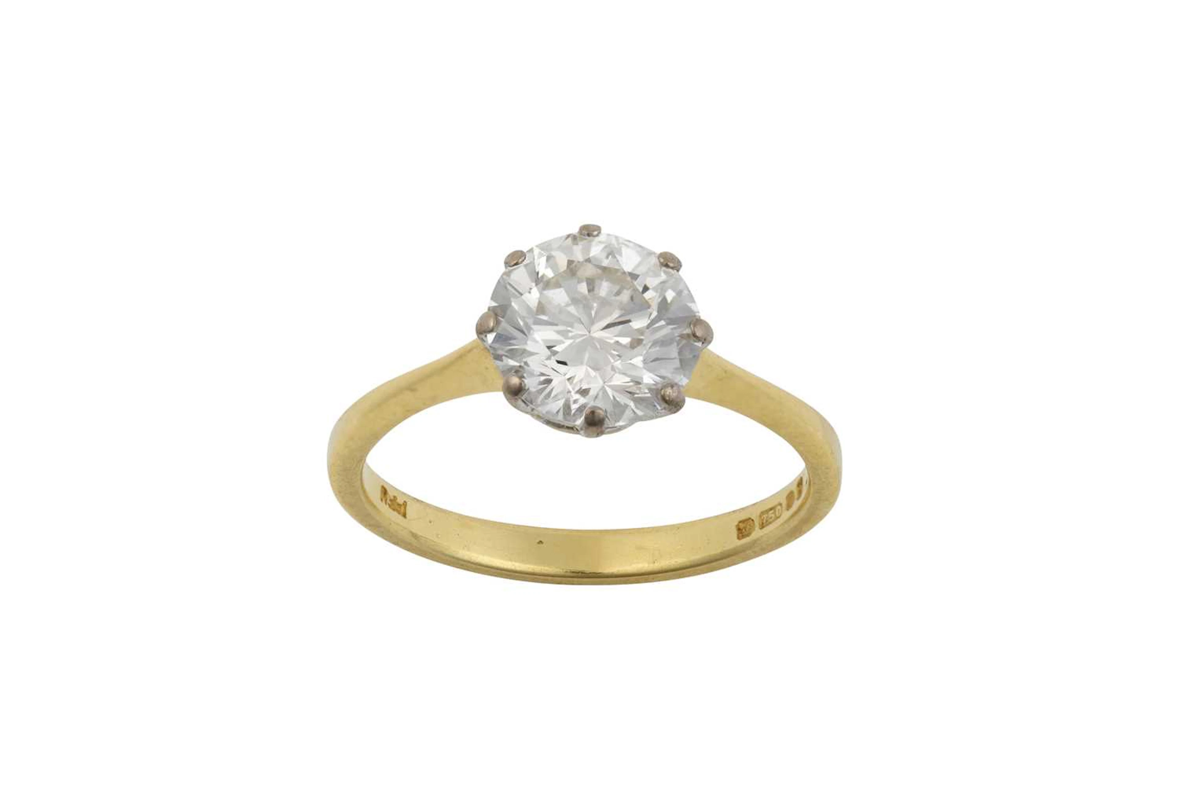 An 18 Carat Gold Diamond Solitaire Ring